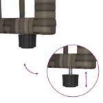 vidaXL Vonkajší stôl Biely 80 x 40 x 40 cm Oceľ a poly ratan – Obrázok 11