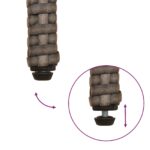 vidaXL Záhradné kreslá s vankúšom 2 pcs Šedá a námornícká modrá – Obrázok 11