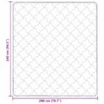 vidaXL Letná prikrývka Šnurovaný Sivohnedá 200 x 240 cm – Obrázok 10