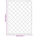 vidaXL Zimný prehoz Antracit 140 x 220 cm Mikrofáza a Teddy fleece – Obrázok 10
