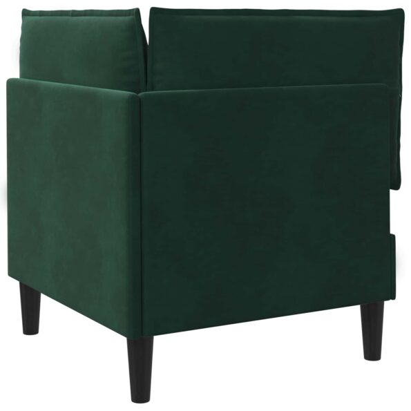 vidaXL Sofa s úložným priestorom Tmavozelená Zamat – Obrázok 7
