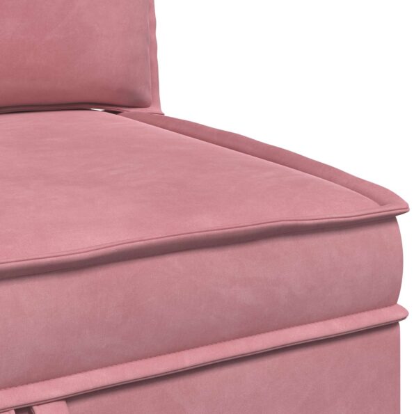 vidaXL Sofa s úložným priestorom Ružová Zamat – Obrázok 8