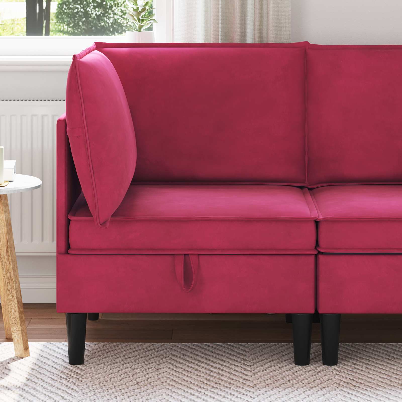 42027081_1.jpg vidaXL Sofa s úložným priestorom Víno červené Zamat – Obrázok 1