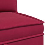 vidaXL Sofa s úložným priestorom Víno červené Zamat – Obrázok 8