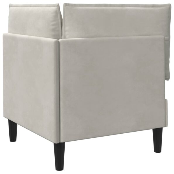vidaXL Sofa s úložným priestorom Krémová Zamat – Obrázok 7