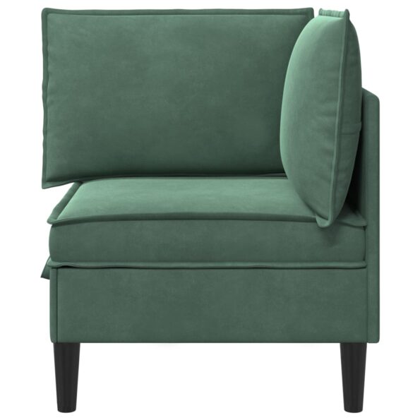 vidaXL Sofa s úložným priestorom Morská zelená Zamat – Obrázok 6