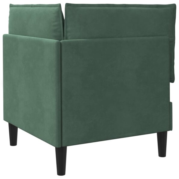 vidaXL Sofa s úložným priestorom Morská zelená Zamat – Obrázok 7