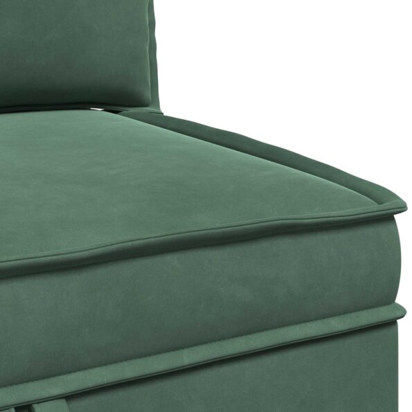 vidaXL Sofa s úložným priestorom Morská zelená Zamat – Obrázok 8