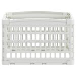 vidaXL 4-panelový psí hrací priestor 63 x 63 x 40 cm Plast Biela – Obrázok 6