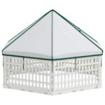 vidaXL 6 panelový psí výbeh 122 x 106 x 79 cm Plast Biela Skladací – Obrázok 5