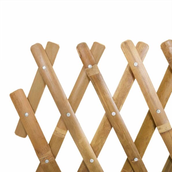 vidaXL Rozkladací trelážový plot 2 pcs Svetlohnedá 100 x 105 cm Bambus – Obrázok 7