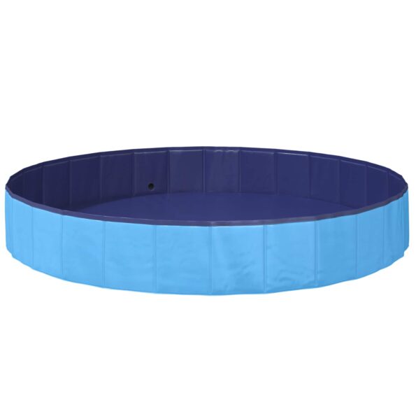 vidaXL Bazén pre psa Modrá Ø200 x 30 cm Hustý PVC – Obrázok 3
