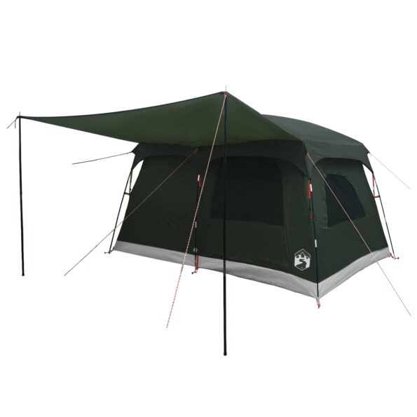 vidaXL Rodinný stan Armádna zelená 320 x 210 x 180 cm Polyester – Obrázok 3