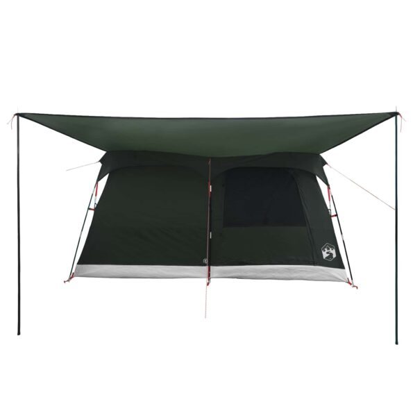 vidaXL Rodinný stan Armádna zelená 320 x 210 x 180 cm Polyester – Obrázok 5