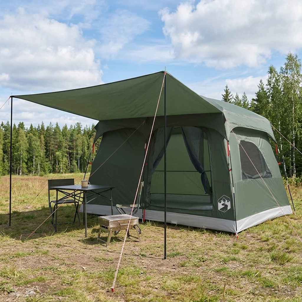 42028496_1.jpg vidaXL Rodinný stan Armádna zelená 380 x 260 x 190 cm Polyester – Obrázok 1