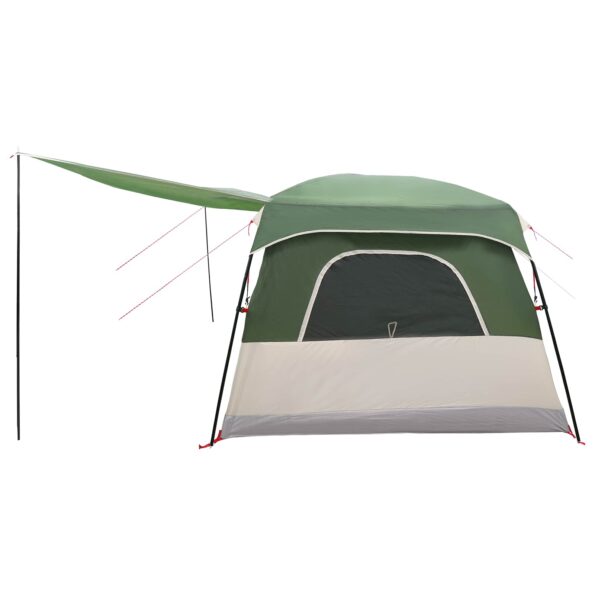 vidaXL Rodinný stan Zelená 420 x 305 x 200 cm Polyester a oceľ – Obrázok 6