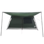 vidaXL Rodinný stan Armádna zelená 420 x 305 x 200 cm Polyester a oceľ – Obrázok 5