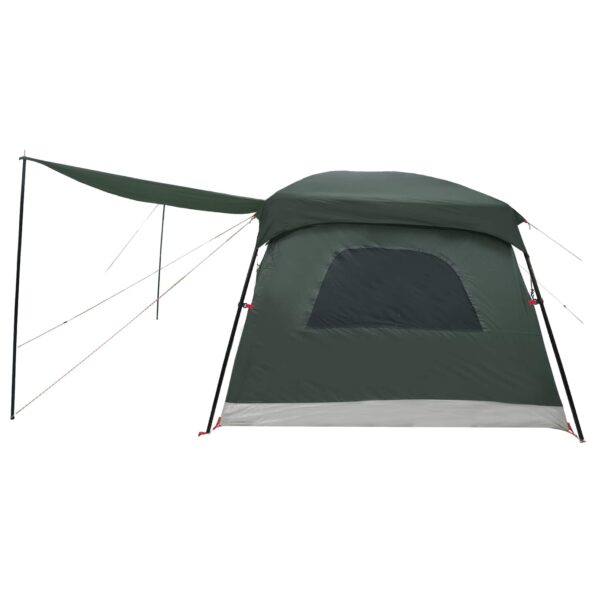 vidaXL Rodinný stan Armádna zelená 420 x 305 x 200 cm Polyester a oceľ – Obrázok 6