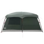vidaXL Rodinný stan Armádna zelená 420 x 305 x 200 cm Polyester a oceľ – Obrázok 7