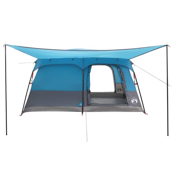 vidaXL Rodinný stan Modrá 500 x 400 x 230 cm Polyester a oceľ – Obrázok 4