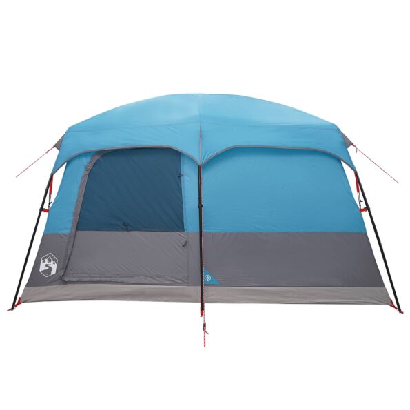 vidaXL Rodinný stan Modrá 500 x 400 x 230 cm Polyester a oceľ – Obrázok 7
