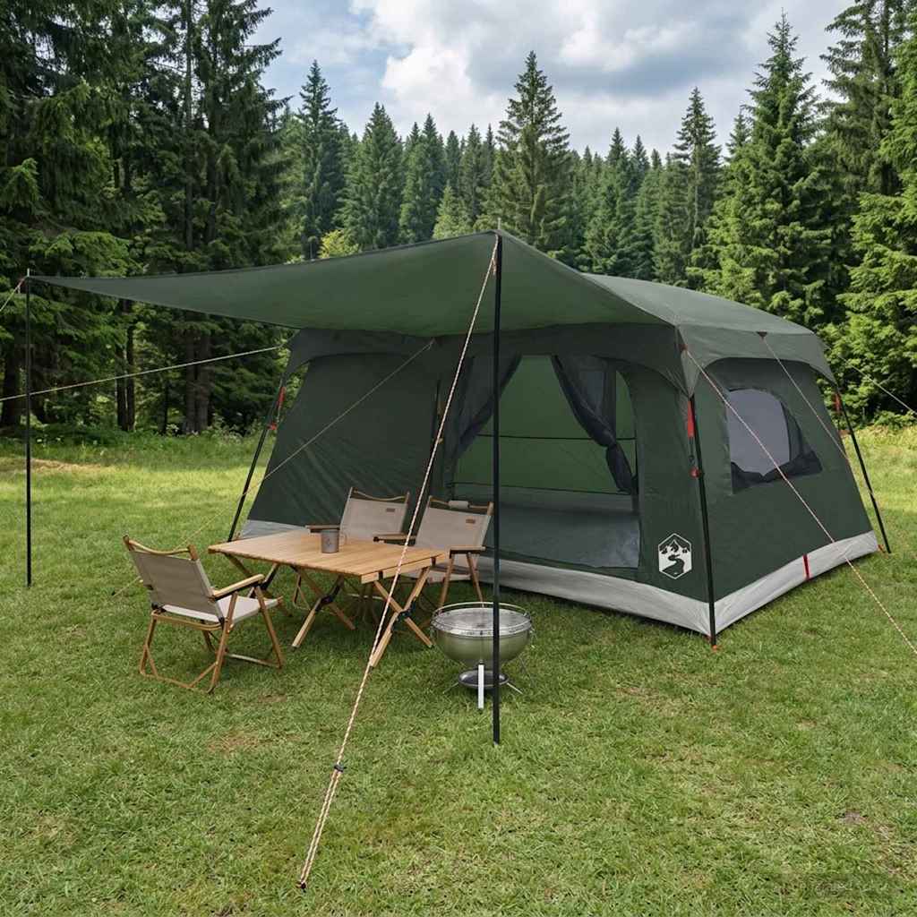 42028504_1.jpg vidaXL Rodinný stan Armádna zelená 500 x 400 x 230 cm Polyester a oceľ – Obrázok 1