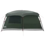 vidaXL Rodinný stan Armádna zelená 500 x 400 x 230 cm Polyester a oceľ – Obrázok 7
