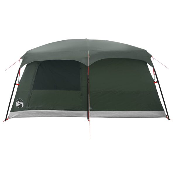 vidaXL Rodinný stan Armádna zelená 500 x 400 x 230 cm Polyester a oceľ – Obrázok 7