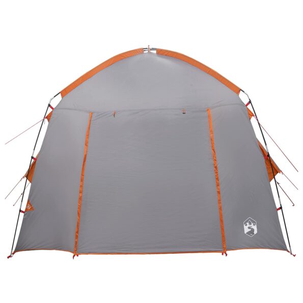 vidaXL Stan chata Šedá a oranžová 210 x 210 x 138 cm Polyester – Obrázok 5