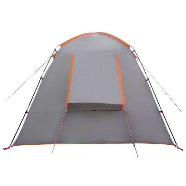 vidaXL Stan chata Šedá a oranžová 210 x 210 x 138 cm Polyester – Obrázok 6
