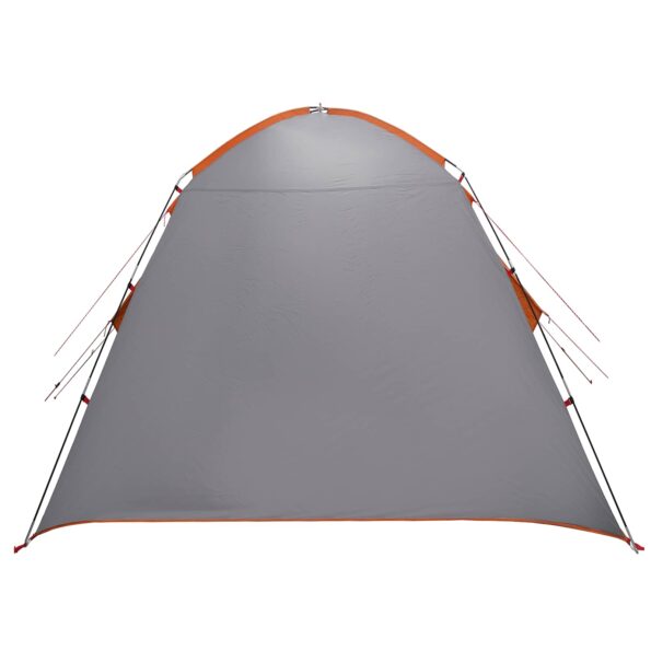 vidaXL Stan chata Šedá a oranžová 210 x 210 x 138 cm Polyester – Obrázok 7