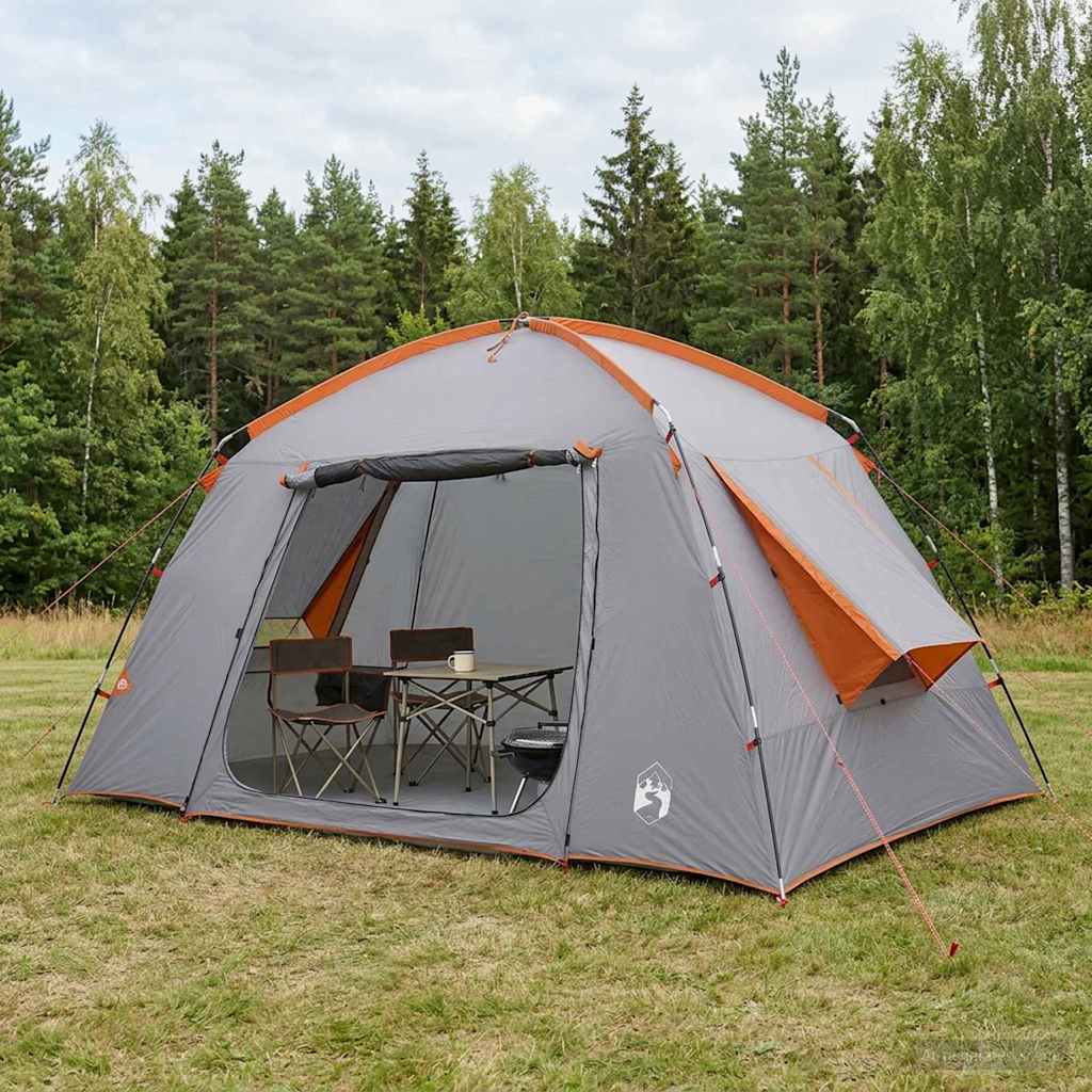 42028512_1.jpg vidaXL Stan chata Šedá a oranžová 300 x 210 x 156 cm Polyester – Obrázok 1