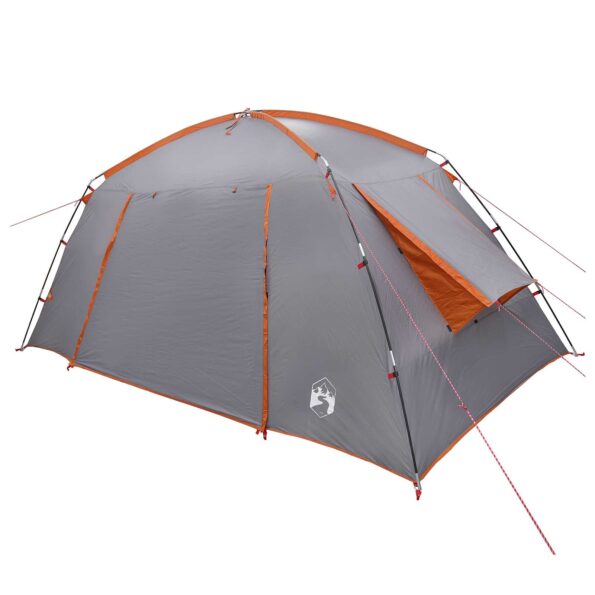 vidaXL Stan chata Šedá a oranžová 400 x 210 x 180 cm Polyester – Obrázok 3