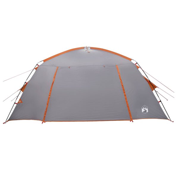 vidaXL Stan chata Šedá a oranžová 400 x 210 x 180 cm Polyester – Obrázok 5