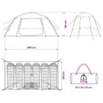 vidaXL Stan chata Armádna zelená 400 x 210 x 180 cm Polyester – Obrázok 13