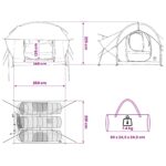 vidaXL Auto Stan Zelená 239 x 210 x 210 cm Polyester a oceľ – Obrázok 13