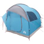 vidaXL Auto Stan so strechou Modrá 239 x 210 x 210 cm Polyester a oceľ – Obrázok 3