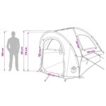 vidaXL Auto Stan so strechou Modrá 200 x 170 x 170 cm Polyester a oceľ – Obrázok 13