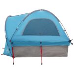 vidaXL Auto Stan so strechou Modrá 200 x 170 x 170 cm Polyester a oceľ – Obrázok 5