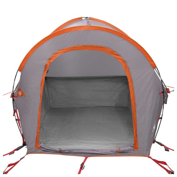 vidaXL Auto Stan Šedá a oranžová 200 x 170 x 170 cm Polyester a oceľ – Obrázok 4