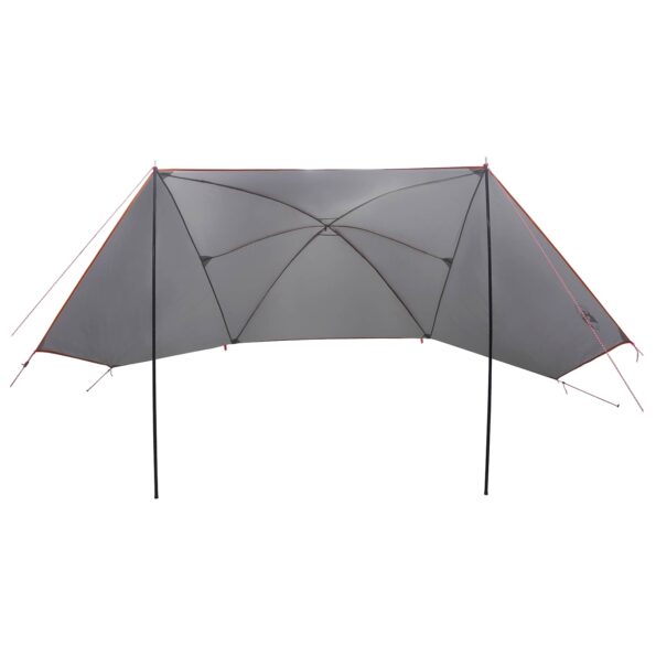 vidaXL Auto Stan Šedá a oranžová 308 x 215 x 220 cm Polyester a oceľ – Obrázok 3
