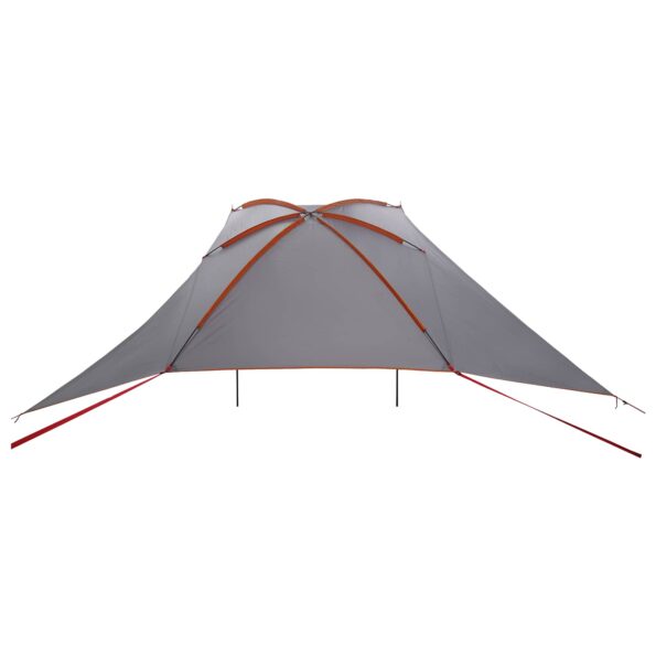 vidaXL Auto Stan Šedá a oranžová 308 x 215 x 220 cm Polyester a oceľ – Obrázok 5