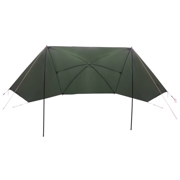 vidaXL Auto Stan Armádna zelená 308 x 215 x 220 cm Polyester a oceľ – Obrázok 3