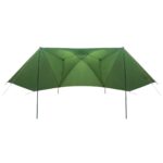vidaXL Auto Stan so strechou Zelená 350 x 250 cm Polyester a oceľ – Obrázok 3