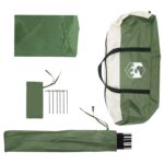 vidaXL Auto Stan so strechou Zelená 350 x 250 cm Polyester a oceľ – Obrázok 7