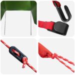 vidaXL Auto Stan so strechou Zelená 350 x 250 cm Polyester a oceľ – Obrázok 8