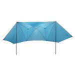 vidaXL Auto Stan so strechou Modrá 350 x 250 cm Polyester a oceľ – Obrázok 3