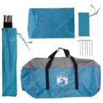 vidaXL Auto Stan so strechou Modrá 350 x 250 cm Polyester a oceľ – Obrázok 7