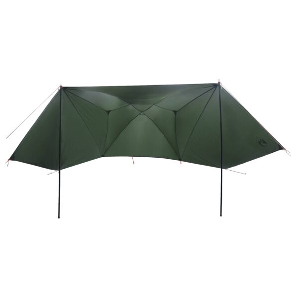 vidaXL Auto Stan Armádna zelená 350 x 250 cm Polyester a oceľ – Obrázok 3