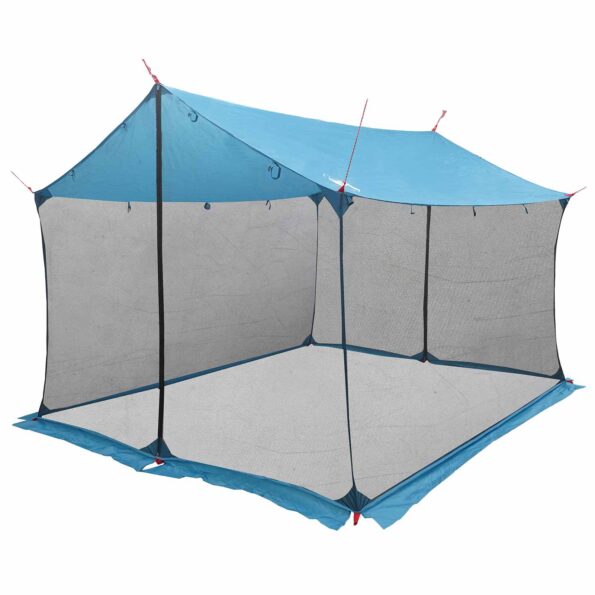 vidaXL Stanový plachty s sieťovými stenami Modrá 340 x 260 x 220 cm – Obrázok 2